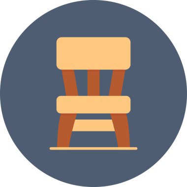 Tahta Sandalye Yaratıcı Simgeler Tasarımı