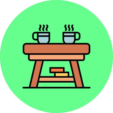  Coffee Table Creative Icons Desig