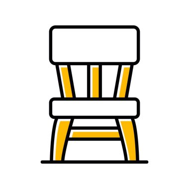 Tahta Sandalye Yaratıcı Simgeler Tasarımı