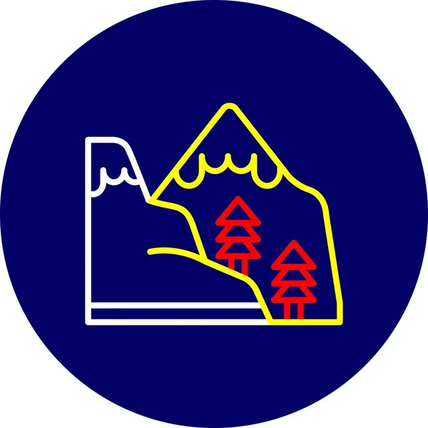 Mountain Creative Icons Desig — Stockvector