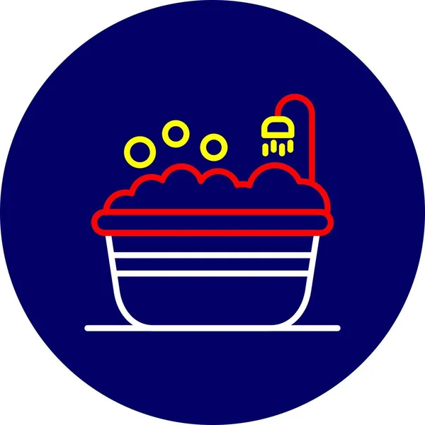 Bathtub Creative Icons Desig — Stock Vector
