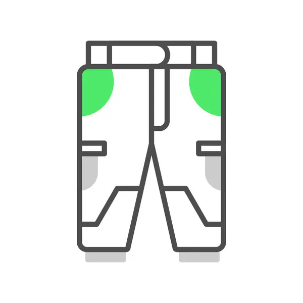 Pantalon Ski Icônes Créatives Desig — Image vectorielle