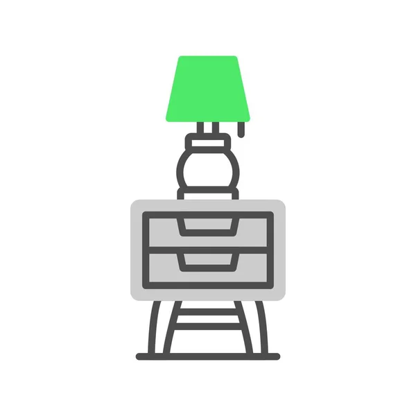 Nattduksbord Kreativa Ikoner Desig — Stock vektor