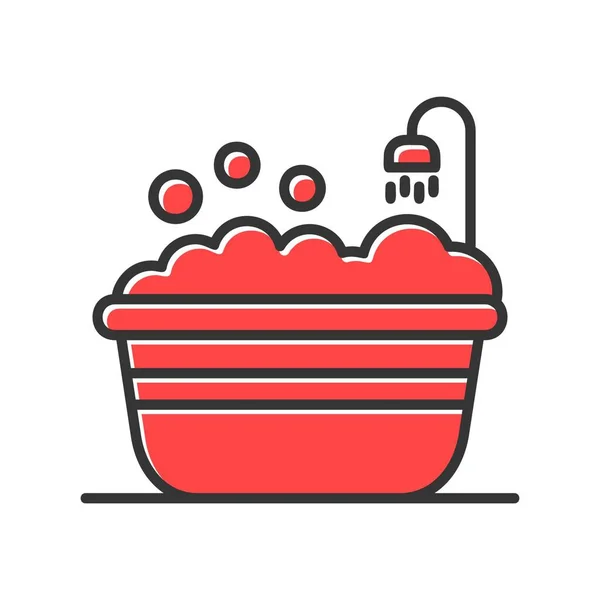 Bathtub Creative Icons Desig — Stok Vektör