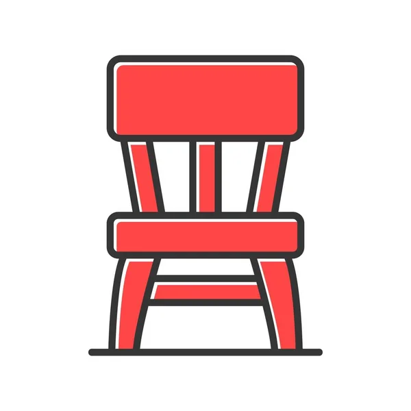 木製の椅子の創造的なアイコンデザイン — ストックベクタ