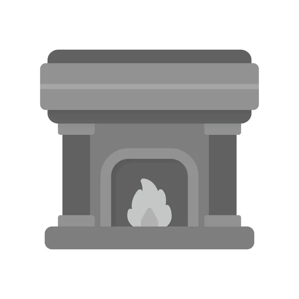 Fireplace Creative Icons Desig — Vettoriale Stock