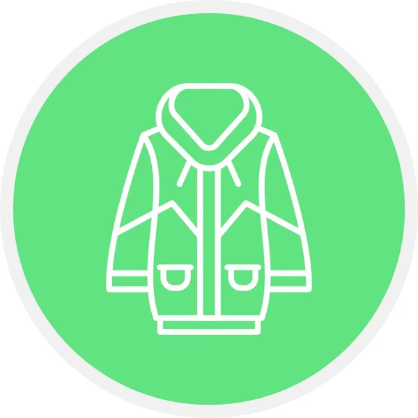 Jacket Creative Icons Tervezése — Stock Vector