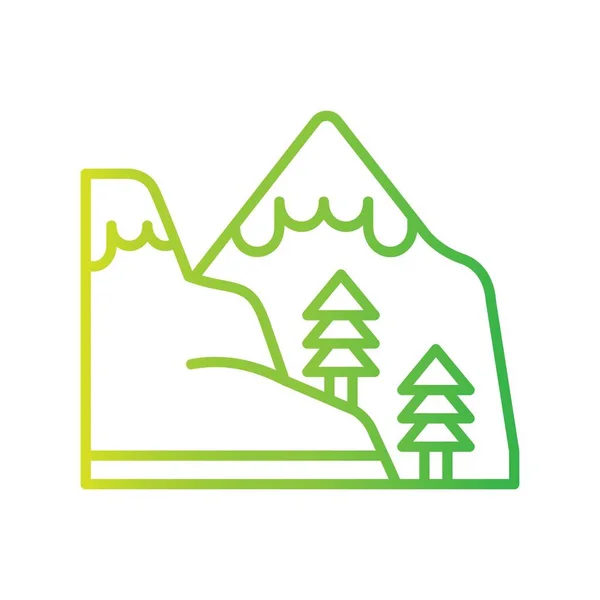 Mountain Creative Icons Desig — Vettoriale Stock