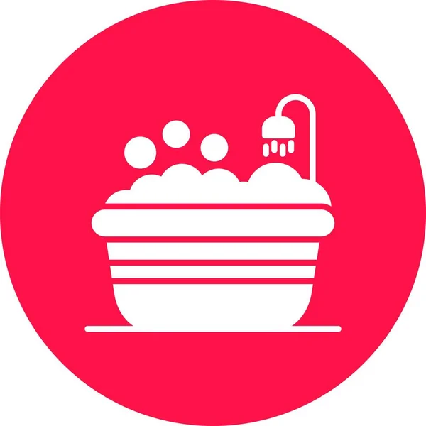 Bathtub Creative Icons Desig — Stockvektor