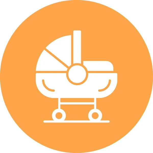 Baby Crib Creative Icons Desig — Stockový vektor