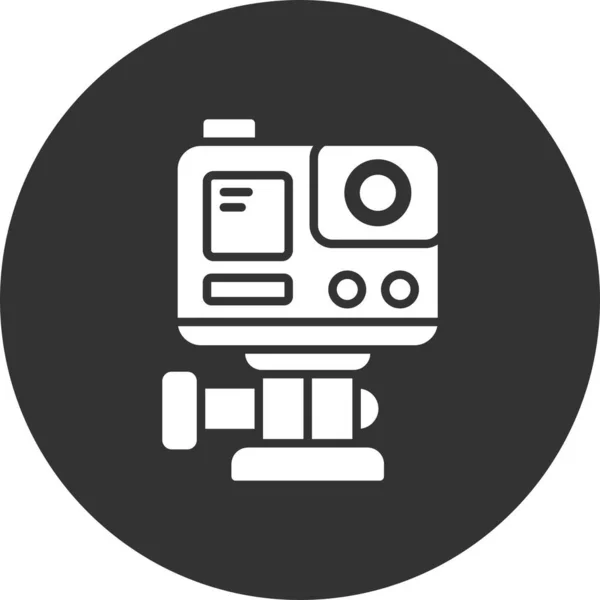 Tvůrčí Ikony Akční Kamery Desig — Stockový vektor