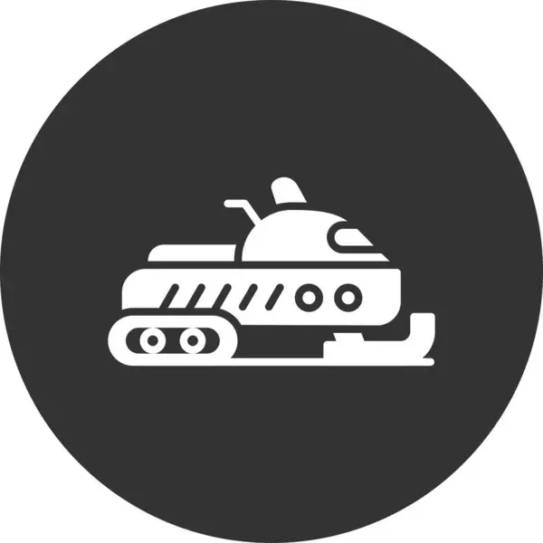 Snowmobile Creative Icons Desig — Stockový vektor