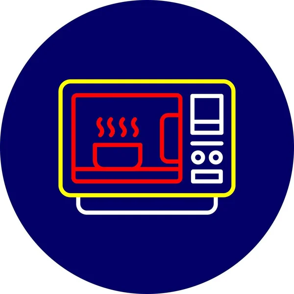 Microwave Creative Icons Desig — Stockvektor