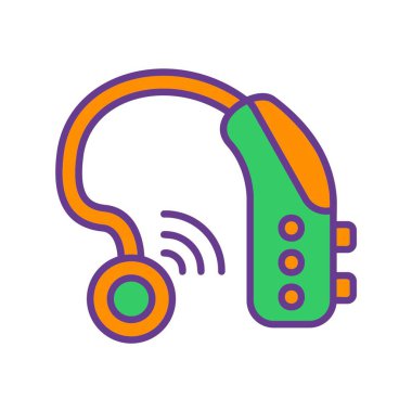 İşitme Yardımı Yaratıcı Simgeler Tasarımı