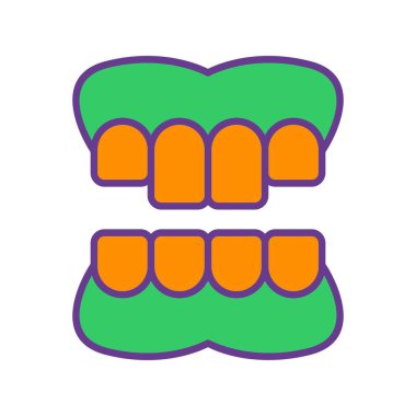  Takma diş Yaratıcısı Simgeleri Tasarımı