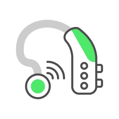 İşitme Yardımı Yaratıcı Simgeler Tasarımı