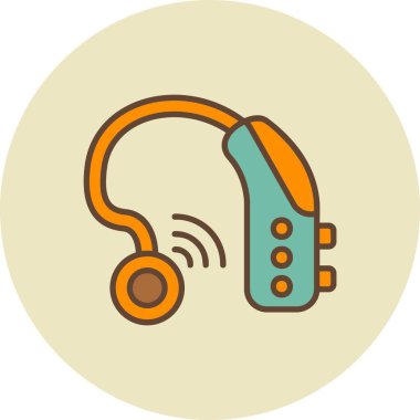 İşitme Yardımı Yaratıcı Simgeler Tasarımı