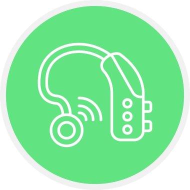 İşitme Yardımı Yaratıcı Simgeler Tasarımı