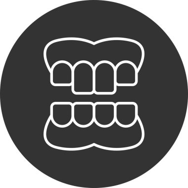  Takma diş Yaratıcısı Simgeleri Tasarımı