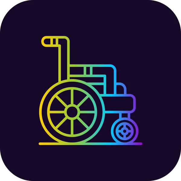 Wheelchair Creative Icons Desig — Stock Vector