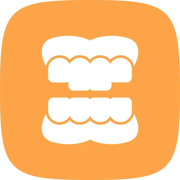 Takma Diş Yaratıcısı Simgeleri Tasarımı — Stok Vektör