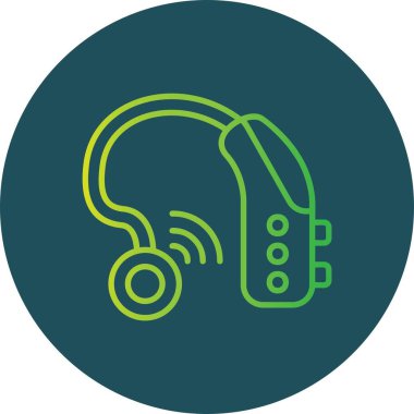 İşitme Yardımı Yaratıcı Simgeler Tasarımı