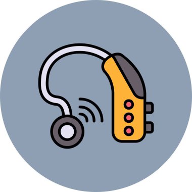 İşitme Yardımı Yaratıcı Simgeler Tasarımı