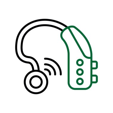 İşitme Yardımı Yaratıcı Simgeler Tasarımı