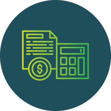 Muhasebeci Yaratıcı Simgeler Tasarımı