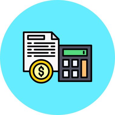 Muhasebeci Yaratıcı Simgeler Tasarımı