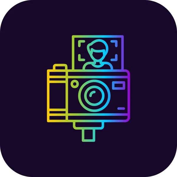 Icônes Créatives Vlogger Desig — Image vectorielle