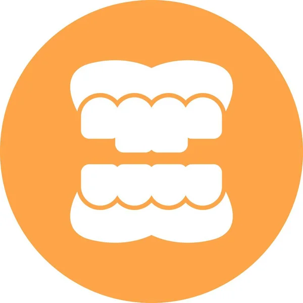 Zubní Kreativní Ikony Desig — Stockový vektor