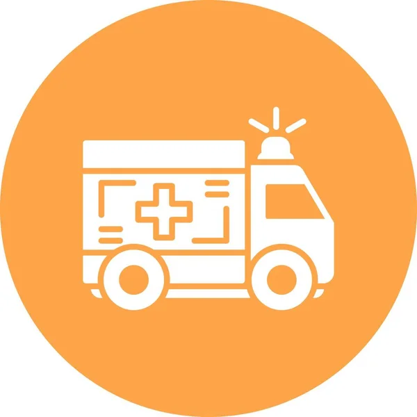Icônes Créatives Ambulance Desig — Image vectorielle
