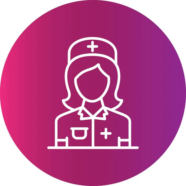 Nurse Creative Icons Desig — Stockový vektor