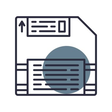 Disket Diski Yaratıcı Simgeler Desig