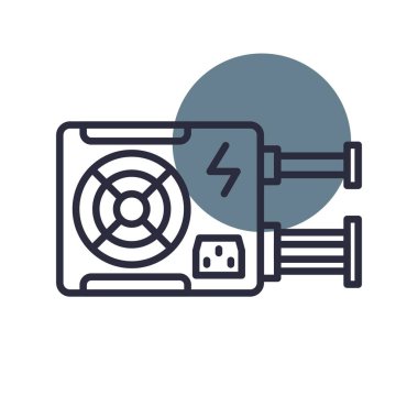 Güç Arzı Yaratıcı Simgeler Tasarımı