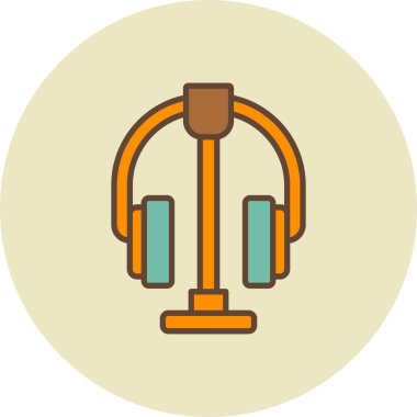 Kulaklık Yaratıcı Simgeler Tasarımı