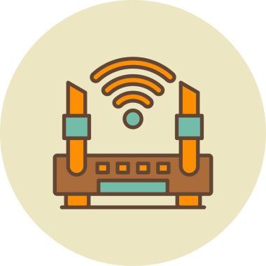 Wifi Yönlendirici Yaratıcı Simgeler Tasarımı