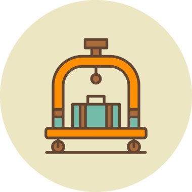 Otel Trolley Yaratıcı Simgeler Tasarımı