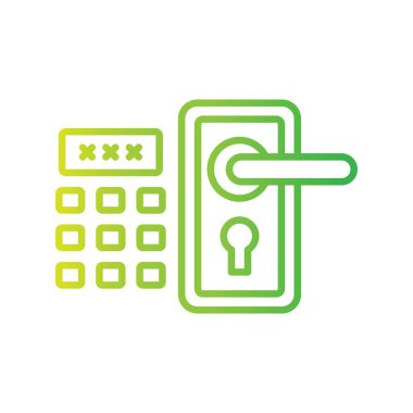 Kapı Kilidi Yaratıcı Simgeler Tasarımı