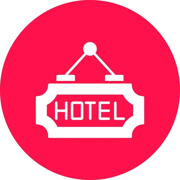 Hotel Kreative Ikonen Desig — Stockvektor
