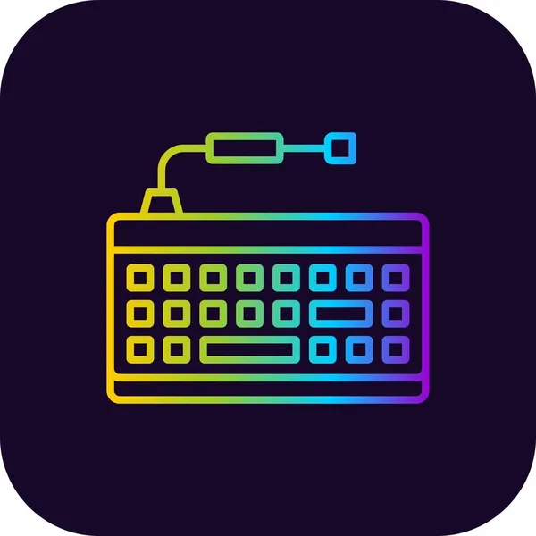 Keyboard Creative Icons Desig — Stockvektor