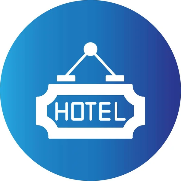 Hotel Ícones Criativos Desig — Vetor de Stock