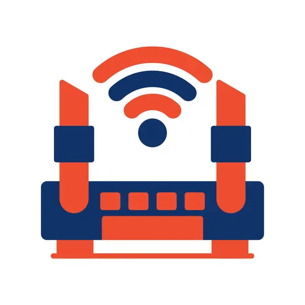 Wifi Router Creative Icons Desig —  Vetores de Stock