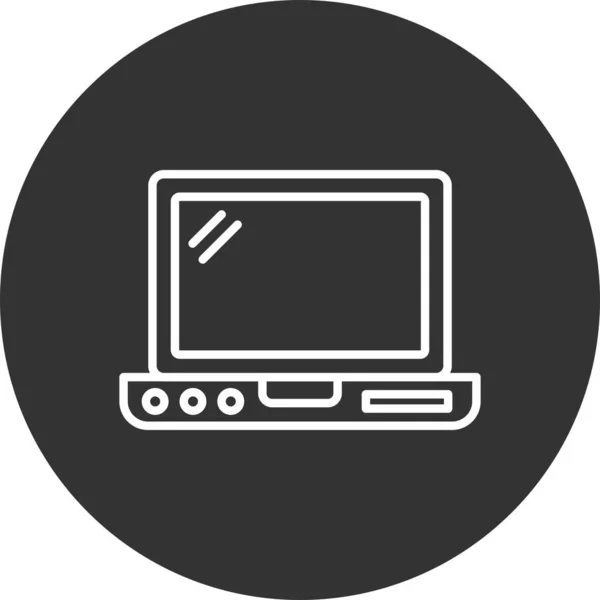 Laptop Icone Creative Desig — Vettoriale Stock