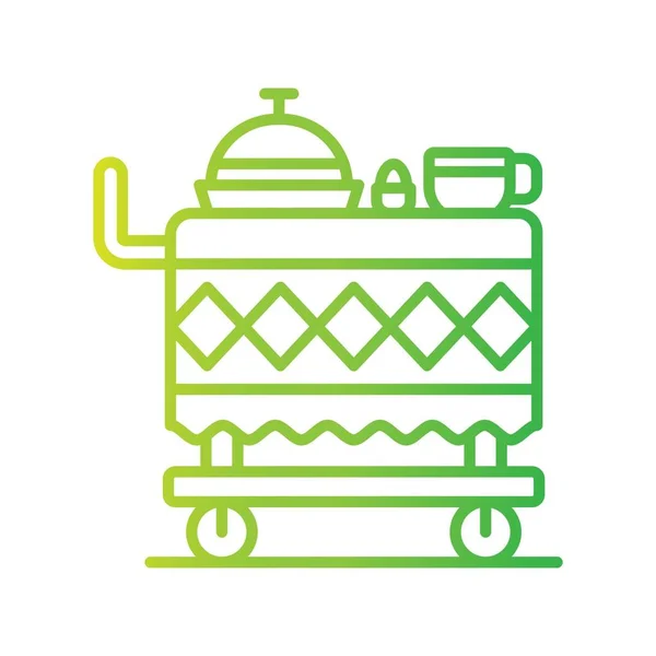 Food Cart Creative Icons Desig — Stockvektor