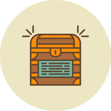  Treasure Chest Creative Icons Desig