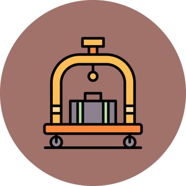 Otel Trolley Yaratıcı Simgeler Tasarımı