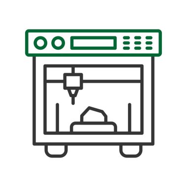 3d Yazdırma Yaratıcı Simgeleri Tasarımı