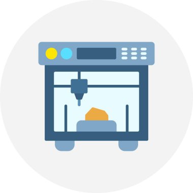 3d Yazdırma Yaratıcı Simgeleri Tasarımı